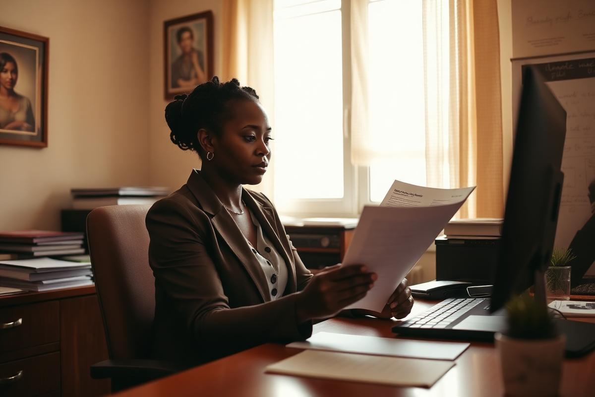 A small business owner reviewing a background report